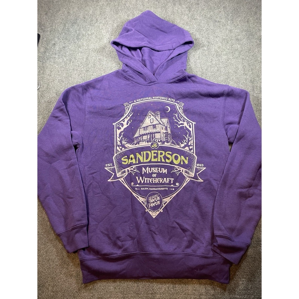 Disney Purple Hooded Sweatshirt Sanderson Hocus Pocus XS